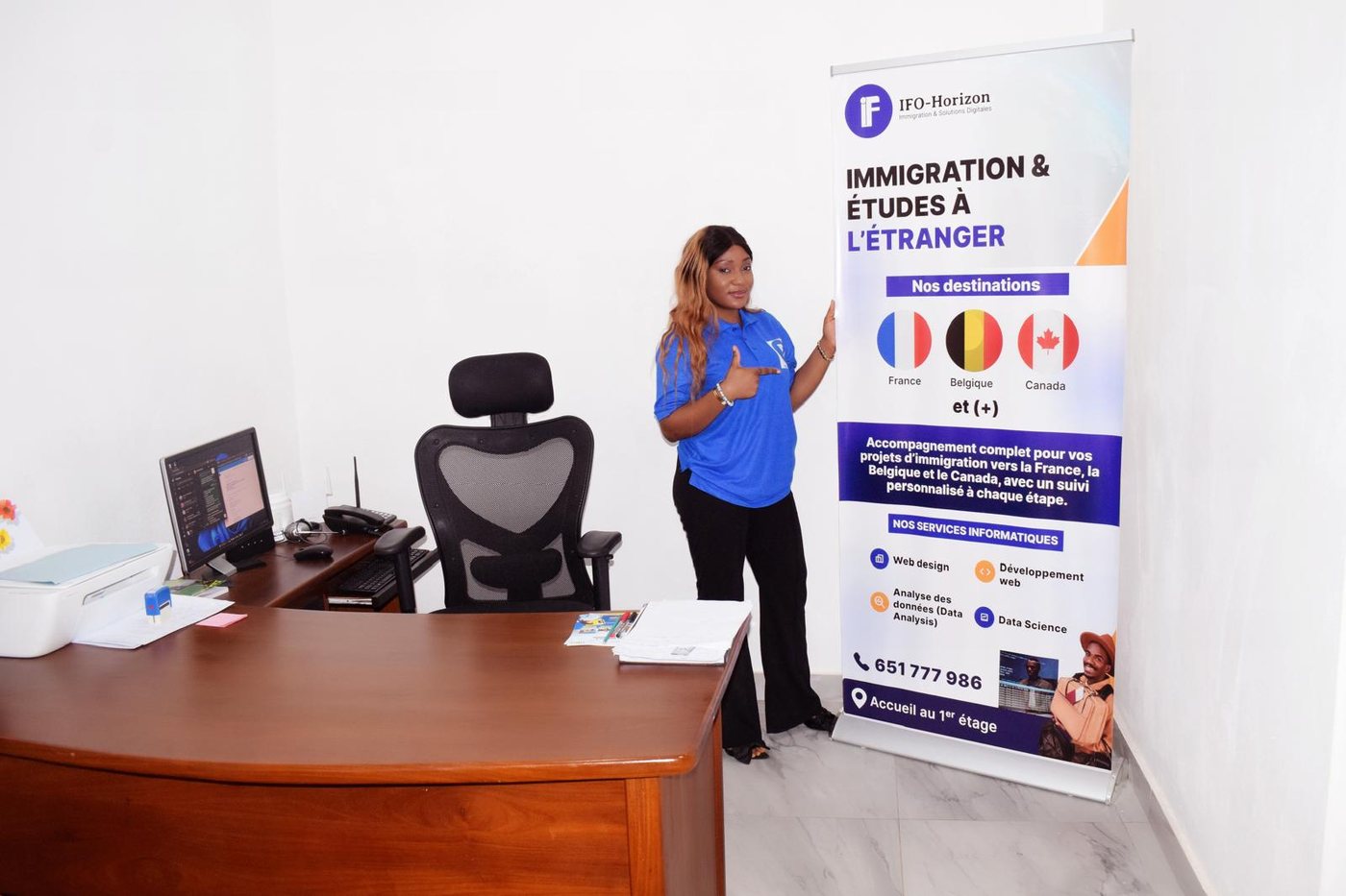 Le bureau IFO-Horizon à Yaoundé.